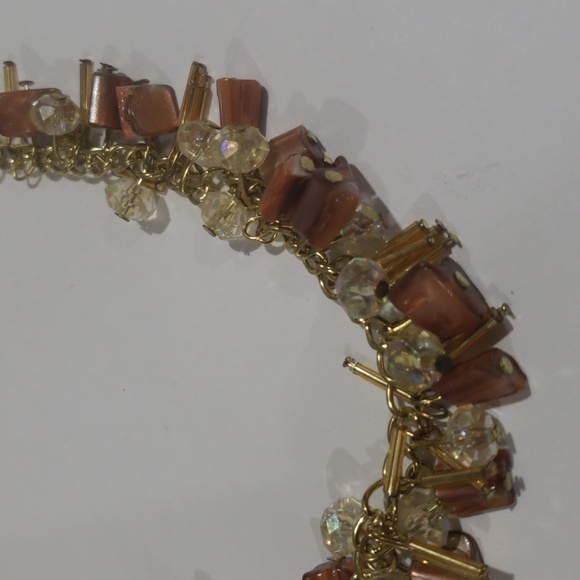 Hannah Gold-Tone Cluster Beaded Necklace & Earring Set - Women's Fashion Jewelry - Picture 7 of 8